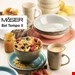  سرویس غذاخوری سرامیک 30 پارچه 6 نفره ماسر اتریش Mäser Kombiservice Lumaca Bel Tempo II (30-tlg.) blau/grau