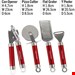   ست ابزار آشپزخانه 4 تیکه مورفی ریچاردز انگلستان Morphy Richards Küchenutensilien Set 4 tlg -rot 