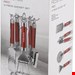   ست ابزار آشپزخانه 4 تیکه مورفی ریچاردز انگلستان Morphy Richards Küchenutensilien Set 4 tlg -rot 
