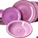  سرویس غذاخوری سفالی 12 پارچه 4 نفره مامبوکت MamboCat Teller-Set Purple (12-tlg.)