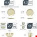  سرویس غذاخوری سفالی 16 پارچه 4 نفره وانکاسو ناویا Vancasso Geschirrset Navia Creme (16-tlg.)