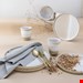  سرویس غذاخوری سفالی 8 پارچه 2 نفره کراتیبل CreaTable Kombiservice Cosmos White Pepper (8-tlg.)
