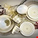  سرویس غذاخوری سرامیک 16 پارچه 6 نفره کراتیبل CreaTable Kombiservice Mandala White (16-tlg.)