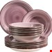  سرویس غذاخوری سرامیک 12 پارچه 6 نفره ماسر اتریش Mäser Tafelservice Lumaca (12-tlg.) Colour Berry