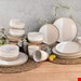  سرویس غذاخوری سفالی 8 پارچه 2 نفره کراتیبل CreaTable Kombiservice Cosmos White Pepper (8-tlg.)