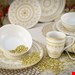  سرویس غذاخوری سرامیک 16 پارچه 6 نفره کراتیبل CreaTable Kombiservice Mandala White (16-tlg.)