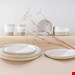  سرویس غذاخوری سفالی 8 پارچه 2 نفره کراتیبل CreaTable Kombiservice Cosmos White Pepper (8-tlg.)