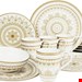  سرویس غذاخوری سرامیک 16 پارچه 6 نفره کراتیبل CreaTable Kombiservice Mandala White (16-tlg.)