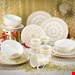  سرویس غذاخوری سرامیک 16 پارچه 6 نفره کراتیبل CreaTable Kombiservice Mandala White (16-tlg.)