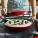  پیتزا ساز اسپرینگلن آلمان Springlane Pizzaofen Peppo-Inkl-Pizzaheber/Rezeptheft/rot