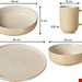  سرویس غذاخوری سرامیک 16 پارچه 4 نفره ریتزن هوف اند برکر آلمان Ritzenhoff / Breker Kombiservice Jasper (16-tlg.) vanille
