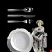  سرویس قاشق چنگال 24 پارچه السی ایتالیا Alessi Dressed 24-teilig 18/10