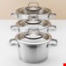  سرویس قابلمه ماهیتابه 10 پارچه برگهف بلژیک Berghoff Kochgeschirr-Set 10-tlg. Manhattan - Essentials