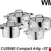  سرویس قابلمه 4 پارچه وی ام اف آلمان WMF Compact Cuisine Topfset 4-teilig