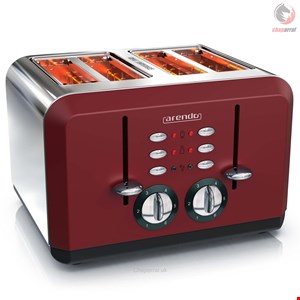 توستر آرندو آلمان Arendo Toaster- 4 kurze Schlitze- für 4 Scheiben- 1630 W- Automatik 