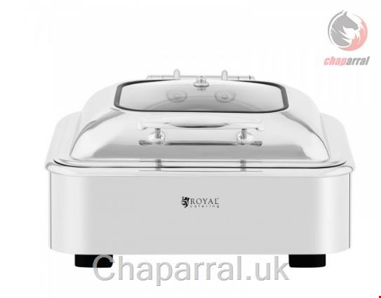 ظرف شفینگ دیش مربع رویال کترینگ آلمان Chafing Dish - GN 2/3 - Royal Catering - 5,3 L - Sichtfenster 10012401