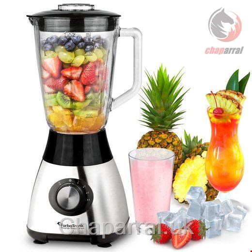 مخلوط کن اسموتی ساز توربوترونیک TurboTronic by Z-Line Standmixer Edelstahl Standmixer mit 1,5L Glas-Behälter, 1200 W S0O1D08MP2