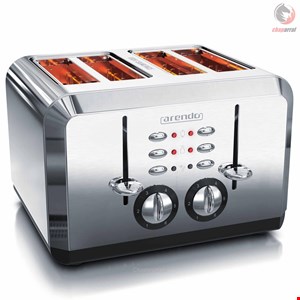 توستر آرندو آلمان Arendo Toaster- 4 kurze Schlitze- für 4 Scheiben- 1630 W- Automatik c