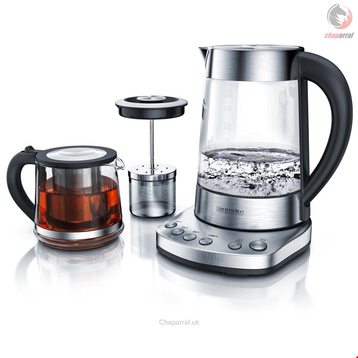 چایی ساز آرندو آلمان Arendo Wasserkocher-1/7 l/ 2400 W- Edelstahl Wasserkocher