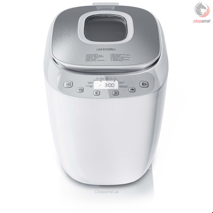 نان پز و کیک پز آرندو آلمان Arendo Brotbackautomat- 12 Programme- 550 W- Brotbackmaschine