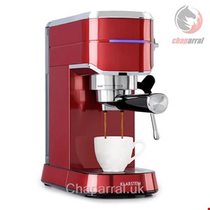 اسپرسو ساز کلارشتاین آلمان Klarstein Futura Espressomaker 14 cm Kaffeebereiter rot