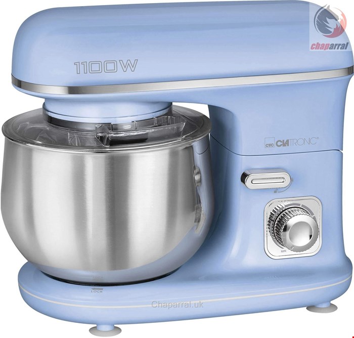 غذا ساز همه کاره کلترونیک آلمان CLATRONIC Küchenmaschine KM 3711 blau- 1100 W- 5 l Schüssel