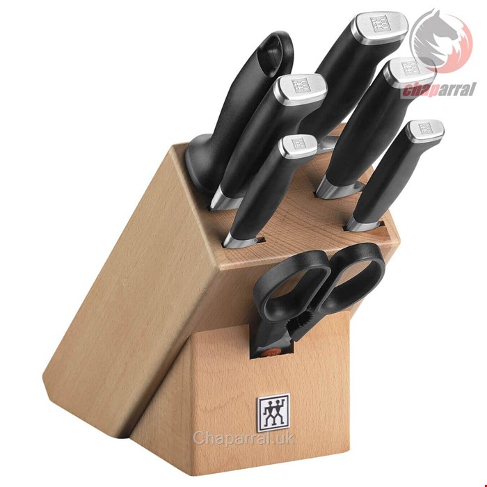 ست چاقو آشپزخانه 8 پارچه زولینگ آلمان ZWILLING Twin Four Star II Messerblock 8 tlg. natur