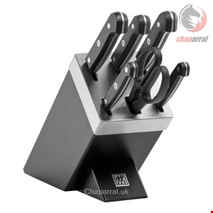 ست چاقو آشپزخانه 7 پارچه زولینگ آلمان ZWILLING GOURMET SELBSTSCHÄRFENDER MESSERBLOCK 7-TLG- SCHWARZ