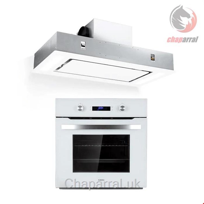 فر توکار 64 لیتری و هود آشپزخانه کلارشتاین آلمان Klarstein Gusteau Remy Einbau-Set Backofen Einbau-Haube