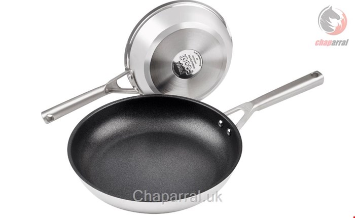 تابه 2 پارچه 20 28 سانتی نینجا آمریکا Ninja Foodi Zerostick Edelstahl-Bratpfannenset 2 teilig 20 28 cm