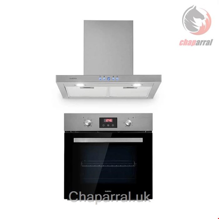 فر توکار 68 لیتری و هود آشپزخانه کلارشتاین آلمان Klarstein Kalahari Limelight Einbau-Set Backofen Abzugshaube