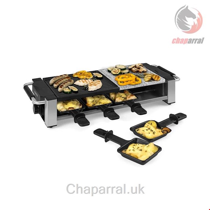 گریل راکلت پز برقی کلارشتاین آلمان Klarstein Appenzell Peak Raclette mit Grill Raclettegrill Schwarz