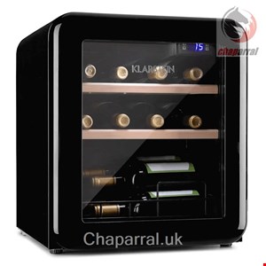 یخچال بطری سرد کن 48 لیتری کلارشتاین آلمان Klarstein Vinetage 12 Uno Weinkühlschrank Schwarz 48 Ltr