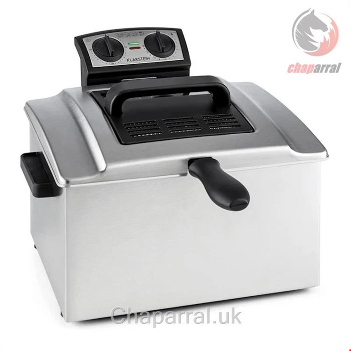 سرخ کن هوای گرم کلارشتاین آلمان Klarstein QuickPro XXL 3000 Fritteuse Silber Heißluftfritteuse 3000 watt 5 Ltr 