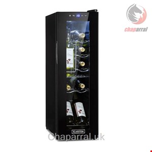 یخچال بطری سرد کن 32 لیتری کلارشتاین آلمان Klarstein Shiraz 12 Slim Uno Weinkuhlschrank Schwarz 32 Ltr