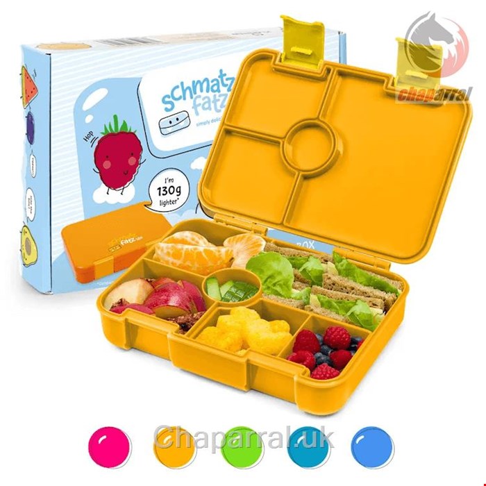 ظرف غذا و اسنک کودک کلارشتاین آلمان Klarstein schmatzfatz by Lite Lunchbox 6 Orange