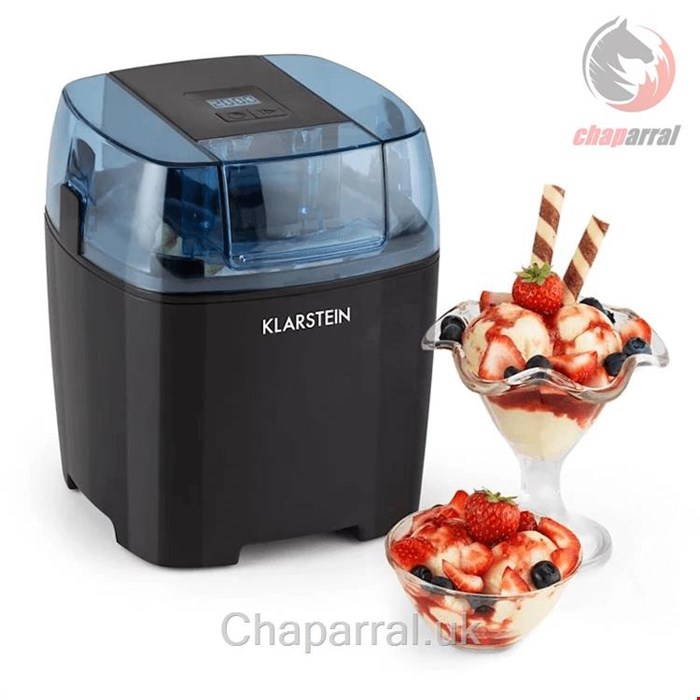 بستنی ساز 1.5 لیتر کلارشتاین آلمان Klarstein Creamberry Eiscremebereiter Schwarz Eismaschine 9,5 watt 1,5 Ltr/30min