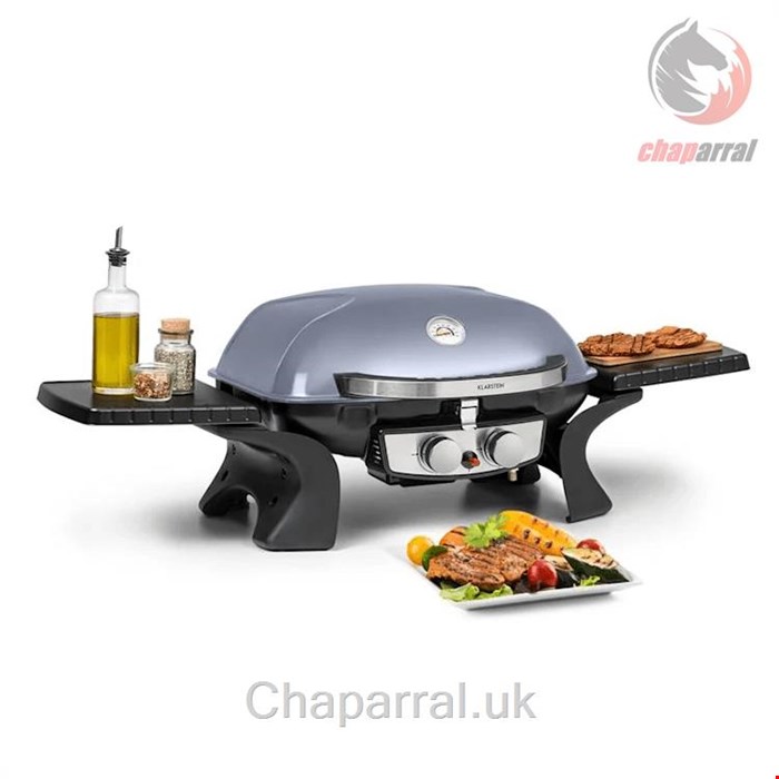 گریل باربیکیو گازسوز کلارشتاین آلمان Klarstein Parforce Duo Gasgrill Grau 5 kW