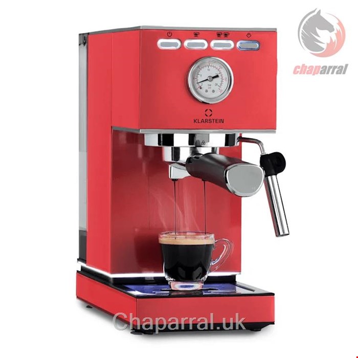 اسپرسو ساز کلارشتاین آلمان Klarstein Pausa Espressomaker 13 cm Espressomaschine 4,5 kg rot