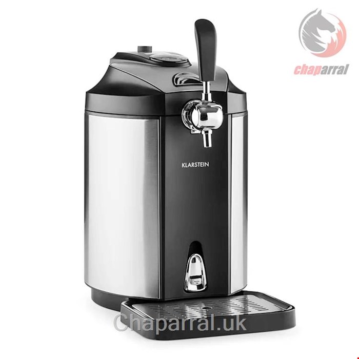 دستگاه یخچالی نوشابه و نوشیدنی ساز 5 لیتری نیمه صنعتی کلارشتاین آلمان Klarstein Skal Bierzapfanlage Bierkühler 5l Silber Bierzapfanlage mit CO 5 Ltr