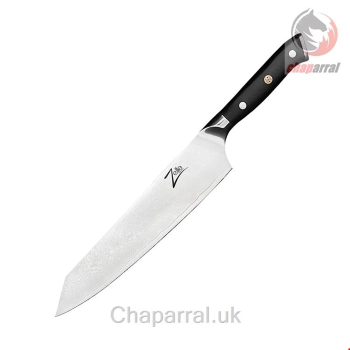 چاقو آشپزخانه 36.8 سانتیمتری کلارشتاین آلمان Klarstein Alpha-Royal Japanese Serie 9 Kiritsuke Messer Messer Schwarz