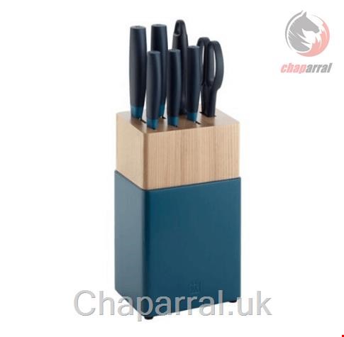 ست چاقو آشپزخانه 8 پارچه زولینگ آلمان ZWILLING Messerblock Set Now S 8tlg. blau