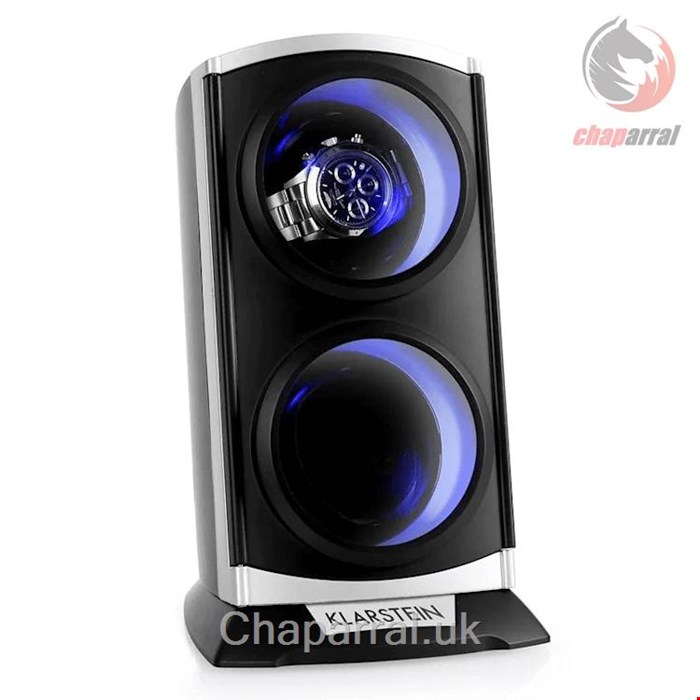 جعبه ساعت مچی نگهدارنده شارژ اتوماتیک کلارشتاین آلمان Klarstein St. Gallen Premium Uhrenbeweger Silber