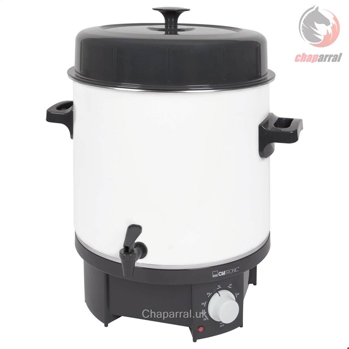 فلاسک آب گرم نگهدارنده مواد غذایی کلترونیک آلمانCLATRONIC Entsafter Einkochautomat Glühweintopf 25 Liter EKA 3338-1800 W 