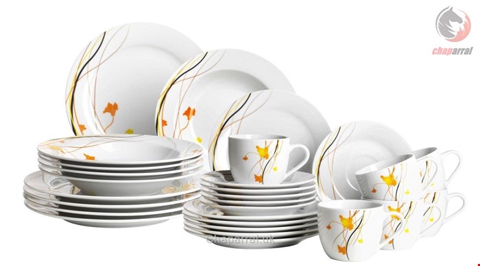 سرویس غذاخوری آکادیا چینی 30 پارچه 6 نفره ماسر اتریش Domestic Akadien Kombiservice 30 tlg.
