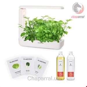 گلدان هوشمند آپارتمانی کلارشتاین آلمان Klarstein GrowIt Cuisine Starter Kit Salad Indoor Garten Set Weiß