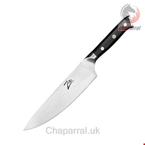 چاقو آشپزخانه 33.3 سانتیمتری کلارشتاین آلمان Klarstein Alpha-Royal Japanese Serie 8 Chefkochmesser Messer Schwarz