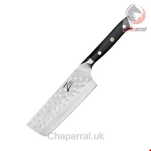 چاقو آشپزخانه 29.2 سانتیمتری کلارشتاین آلمان Klarstein Alpha-Royal Japanese Serie 6 Nakiri Kochmesser Messer Schwarz