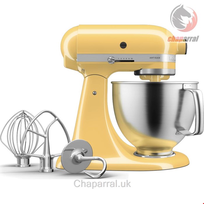 غذا ساز همه کاره کیچن اید آمریکا  KitchenAid KÜCHENMASCHINE KIPPBARER MOTORKOPF 4,7L – ARTISAN BY YOU 5KSM193AD-Pastellgelb