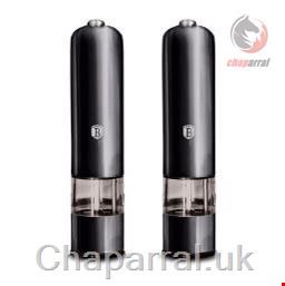 ست آسیاب نمک و فلفل برقی برلینگر هاوس مجارستان Berlinger Haus Electric Salt / Pepper Mills BH/9288 Carbon Pro Collection
